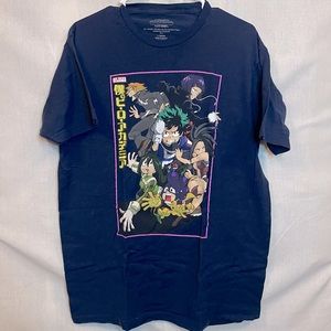 My Hero Academia Graphic Print T-Shirt Short Sleeve Top